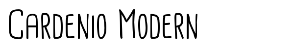 Cardenio Modern font preview